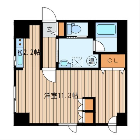 レガート東区役所前B棟の物件間取画像